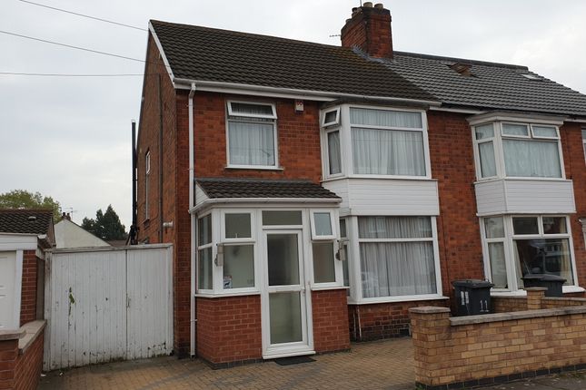 Thumbnail Semi-detached house for sale in Strathmore Avenue, Leicester