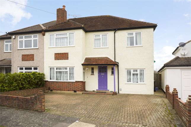Thumbnail Semi-detached house for sale in Hazon Way, Epsom, Surrey