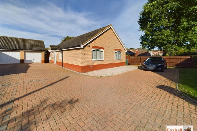 Thumbnail Detached bungalow for sale in Bixley Lane, Rushmere St. Andrew, Ipswich