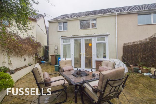 Semi-detached house for sale in Llanfabon Drive, Trethomas, Caerphilly