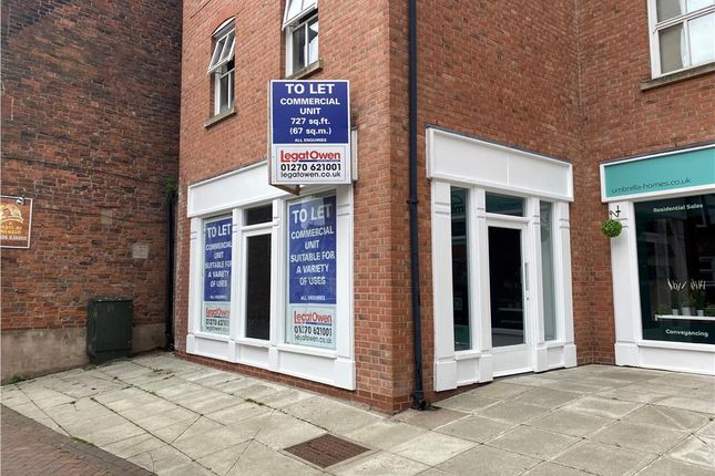 Thumbnail Retail premises to let in 15 Wheelock Street, Middlewich, Cheshire