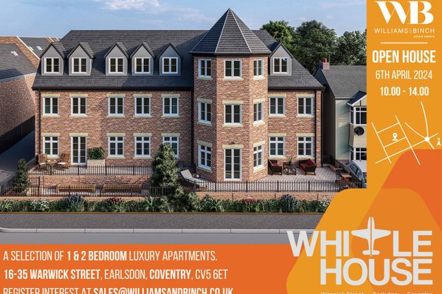 Thumbnail Flat for sale in Apartment 6, Whittle House, 19 Warwick Street, Earlsdon, Coventry