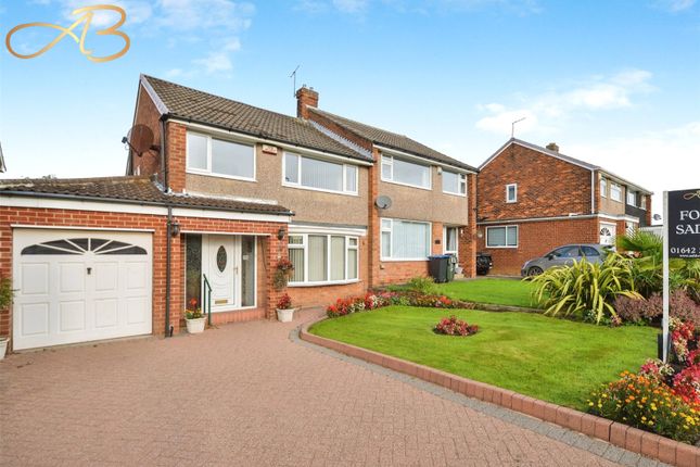 Thumbnail Semi-detached house for sale in Yearby Close, Middlesbrough, North Yorkshire