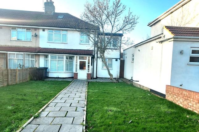 Thumbnail End terrace house to rent in Manor Farm Road, Wembley