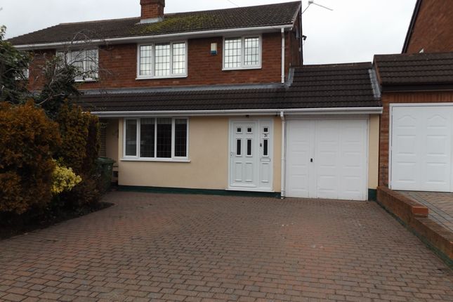 Thumbnail Semi-detached house to rent in Coppice Close, Cheslyn Hay, Walsall