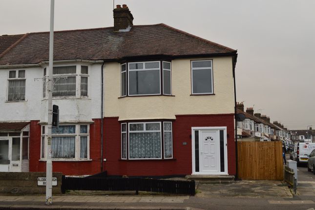 Thumbnail End terrace house to rent in Aldborough Road South, Ilford