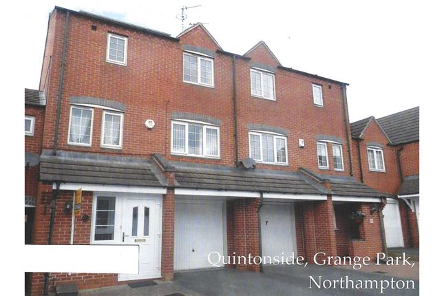 Thumbnail Town house for sale in Quintonside, Northampton