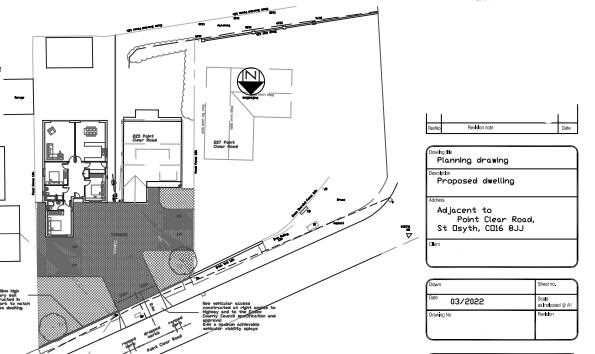Land for sale in Point Clear Road, St. Osyth, Clacton-On-Sea