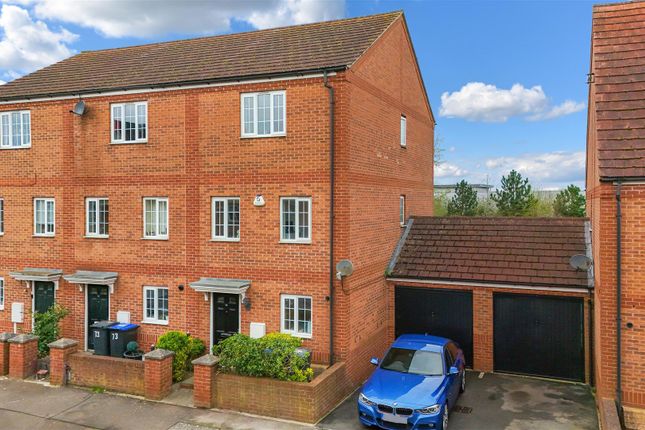 Thumbnail End terrace house for sale in Turners Gardens, Wootton, Northampton