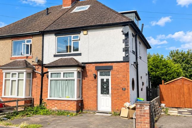 3-bed semi-detached on 21, Granby Road, Hinckley, £120,000