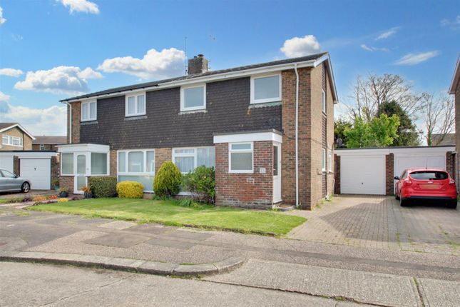 Thumbnail Semi-detached house for sale in Kithurst Crescent, Goring-By-Sea, Worthing