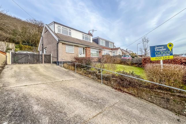 Thumbnail Semi-detached bungalow for sale in Whiterock Close, Graigwen, Pontypridd