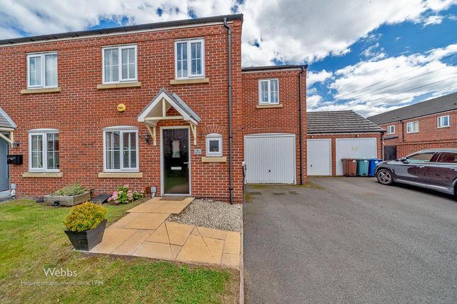 Thumbnail Semi-detached house for sale in Wilton Close, Cannock