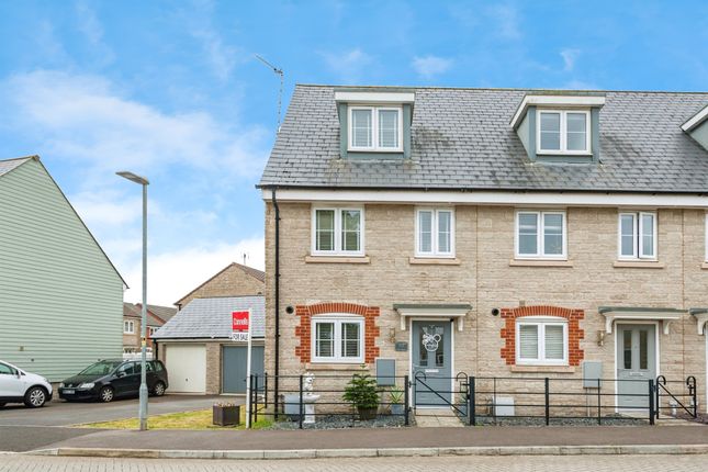 Thumbnail End terrace house for sale in Quarry Field, Purton, Swindon