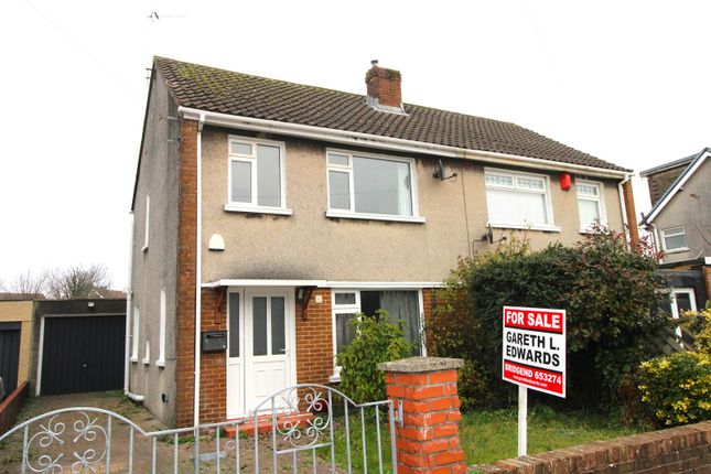 Semi-detached house for sale in Davies Avenue, Bridgend