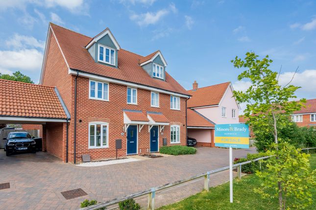 Thumbnail Semi-detached house for sale in Sawyer Crescent, Hethersett