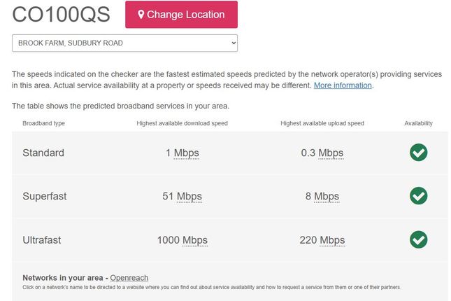 Broadband Speed
