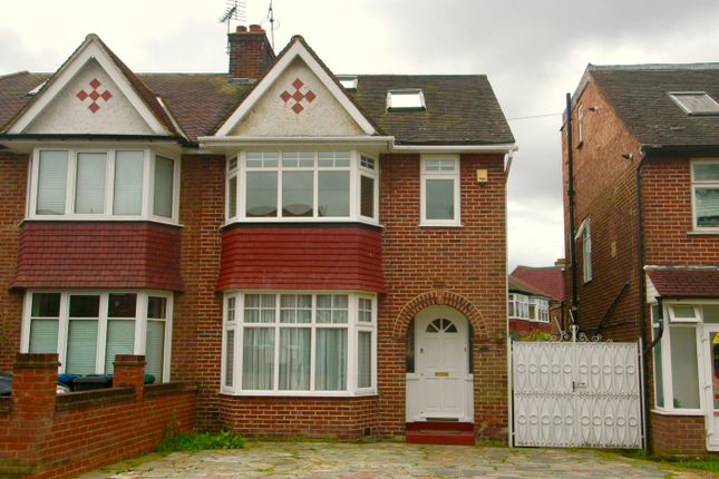 Thumbnail Semi-detached house for sale in Cheviot Gardens, Golders Green Estate, London