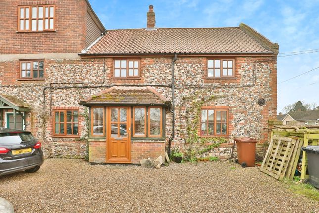 Thumbnail Semi-detached house for sale in School Lane, Rockland St. Mary, Norwich