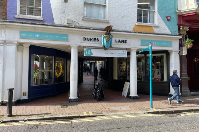 Retail premises to let in Dukes Lane, Brighton