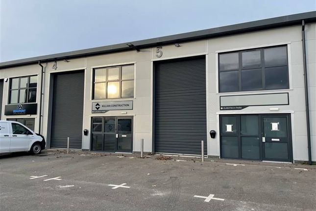 Light industrial to let in 5 Eurotech Park, 32 Burrington Way, Honicknowle, Plymouth
