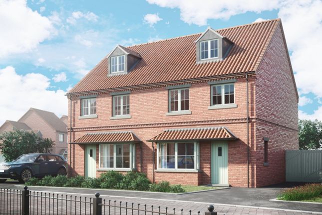 Thumbnail Town house for sale in Delux Liberty, The Moorings, Off White L, Thorne, Doncaster