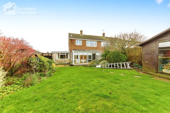Semi-detached house for sale in Stockerston Crescent, Uppingham, Oakham, Leicestershire