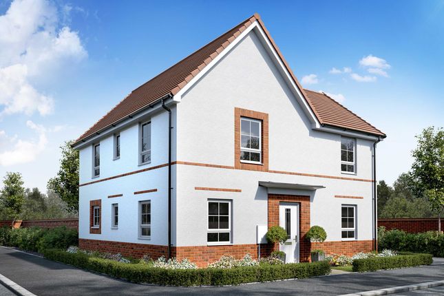 Exterior CGI View Of Our 4 Bed Alderney Home In A Render Finish