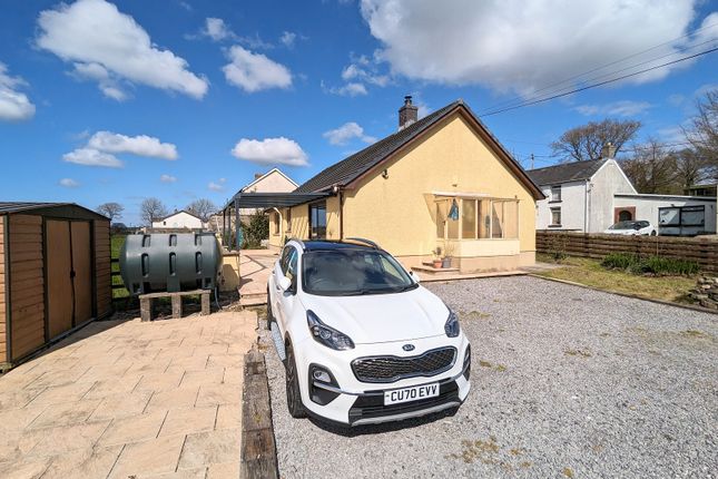 Detached bungalow for sale in New Inn, Pencader, Carmarthenshire.