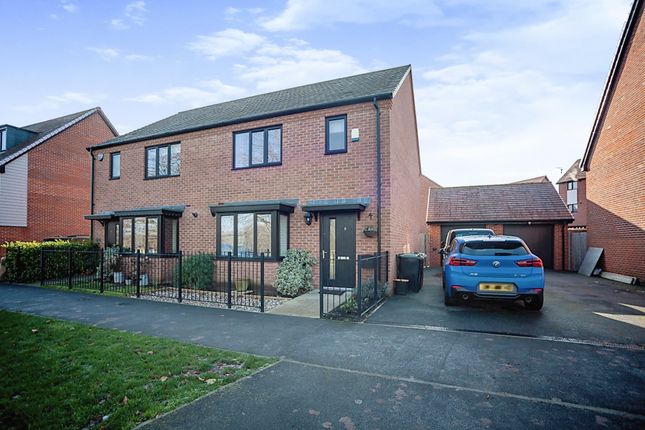 Thumbnail Semi-detached house for sale in Bannister Way, Leybourne, West Malling