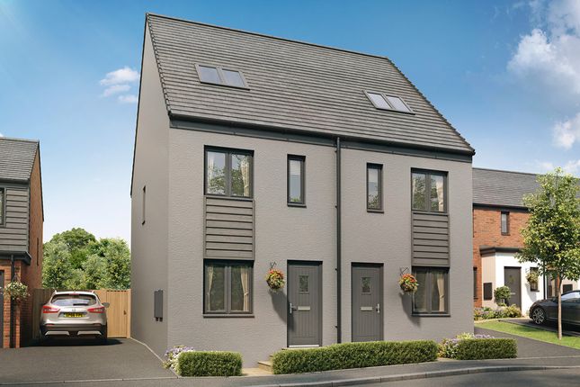 Thumbnail Semi-detached house for sale in "The Bickleigh" at Church Road, Old St. Mellons, Cardiff