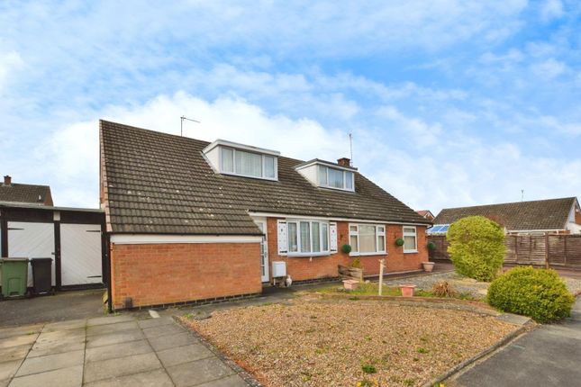 Thumbnail Semi-detached bungalow for sale in Pitton Close, Wigston