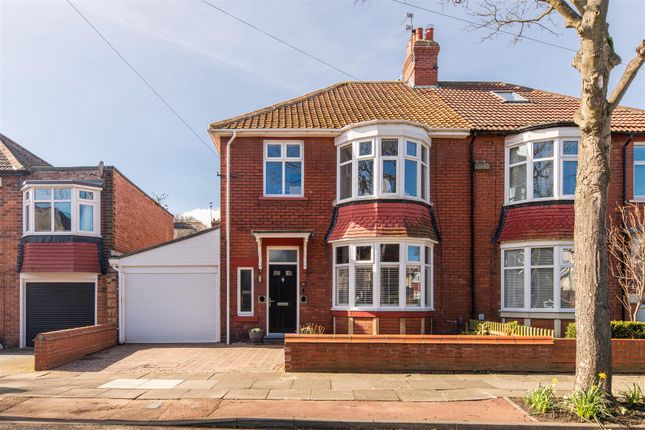 Semi-detached house for sale in Queens Road, Monkseaton, Whitley Bay