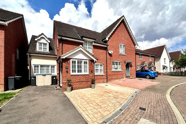 Semi-detached house for sale in Nightingale Close, Stowmarket
