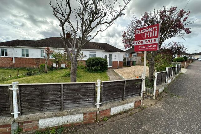 Thumbnail Semi-detached bungalow for sale in Margaret Road, New Costessey, Norwich