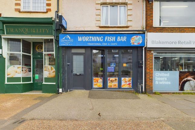 Thumbnail Restaurant/cafe to let in Worthing Fish Bar, 74 Heene Road, Worthing, West Sussex