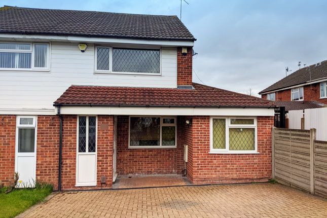 Thumbnail Semi-detached house to rent in Huggett Close, Leicester