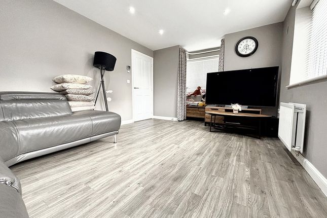 Bright, Modern Living Room With Light Wood-Effect ...