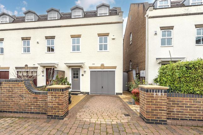 Thumbnail End terrace house for sale in Mill View Close, Ewell, Epsom