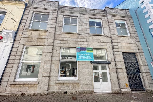 Retail premises to let in Church Street, Falmouth, Cornwall