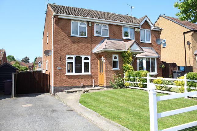 Semi-detached house for sale in Carter Lane East, South Normanton, Derbyshire.