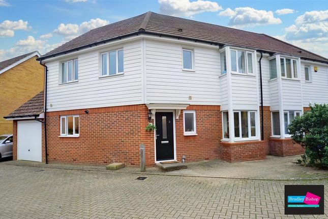 Thumbnail Semi-detached house for sale in Leslie Gilbert Lane, Repton Park, Ashford, Kent