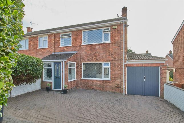 Thumbnail Semi-detached house for sale in Adrian Drive, Barwell, Leicester