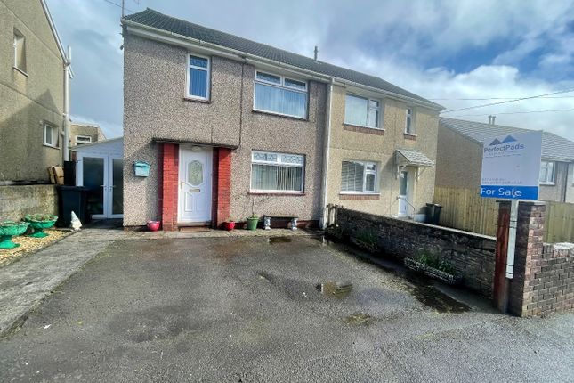 Semi-detached house for sale in Maen Gwyn, Cilmaengwyn, Pontardawe, Swansea.