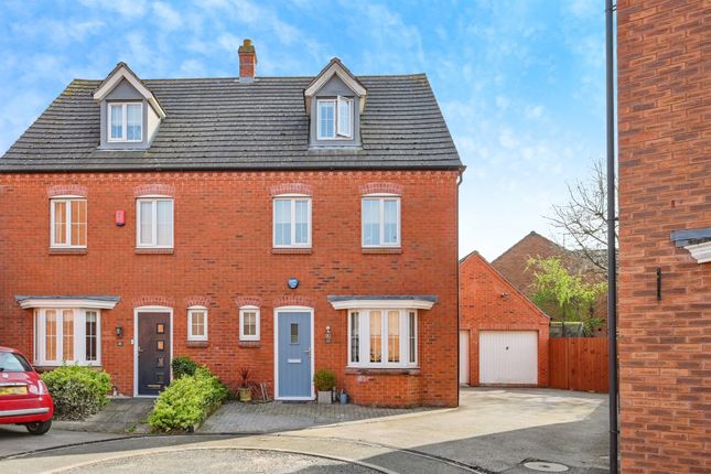 Thumbnail Semi-detached house for sale in Mellor Drive, Alrewas, Burton-On-Trent