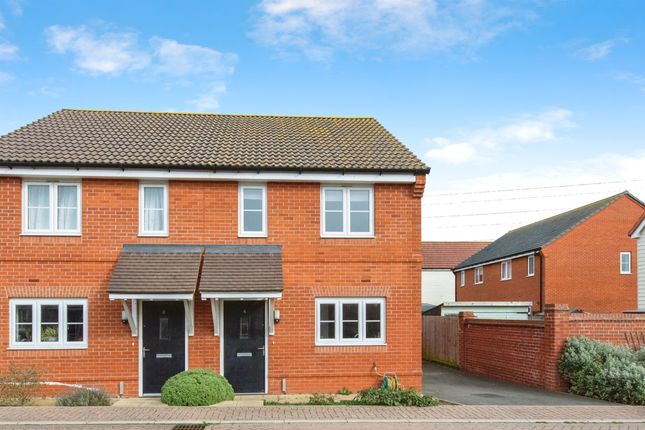 Thumbnail Semi-detached house for sale in Celandine Close, Stowupland, Stowmarket