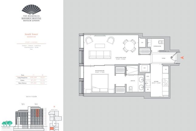 Studio to rent in Mandarin Oriental Residence, 22 Hanover Square, Mayfair