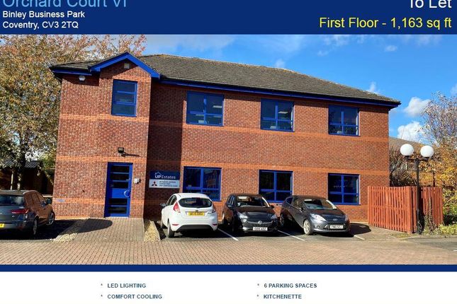 Office to let in First Floor, 6 Orchard Court, Coventry