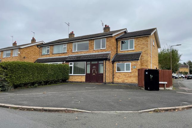 Semi-detached house for sale in Hill View Drive, Cosby, Leicester