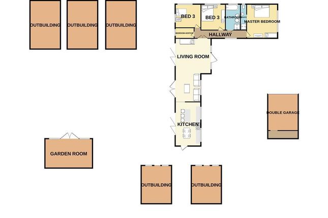 Detached bungalow for sale in Rayleigh Downs Road, Rayleigh